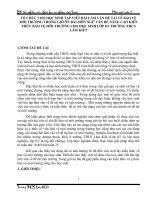 SKKN tổ CHỨC CHO học SINH tập VIẾT bài làm văn đề tài về bảo vệ môi TRƯỜNG TRONG GIỜ ôn bài môn NGỮ văn để NÂNG CAO KIẾN THỨC bảo vệ môi TRƯỜNG CHO học SINH lớp 81 TRƯỜNG THCS lâm KIẾT