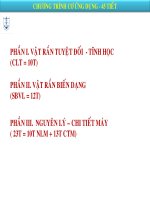 cơ ứng dụng trong ngành hóa dầu