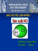 sản xuất HCl (nhom 3)