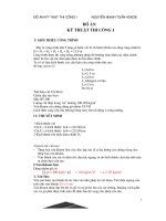 Đồ án kỹ thuật thi công I