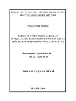 nghiên cứu thực trạng và đề xuất sử dụng đất đỏ bazan trồng cà phê xen mắc ca trên địa bàn huyện krông năng, tỉnh đắk lắk tt