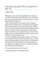 Ứng dụng công nghệ sinh học trong bảo vệ thực vật