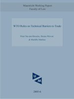 wto rules on technical barriers to trade