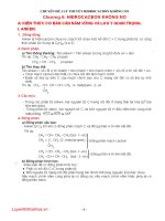 lý thuyết và giải bài tập phần hidrocacbon không no