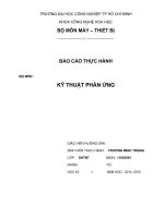 Báo cáo thực hành môn Kỹ thuật phản ứng ( full)