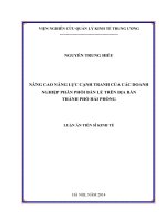 nâng cao năng lực cạnh tranh của các doanh nghiệp phân phối bán lẻ trên địa bàn thành phố hải phòng