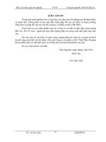 Báo cáo thực tập tốt nghiệp Phân tích dự án đầu tư XD khu nhà ở hỗn hợp, văn phòng dịch vụ tại khu đô thị hà tiên tỉnh vĩnh phúc