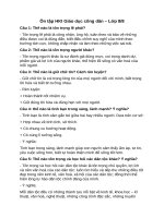 Ôn tập HKI giáo dục công dân