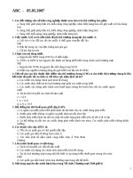 trắc nghiệm kinh tế quốc tế