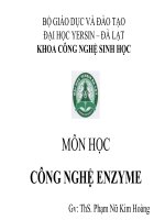 bài giảng môn học công nghệ enzim