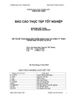 BÁO CÁO THỰC TẬP TỐT NGHIỆP KẾ TOÁN BÁN SẢN PHẨM HÀNG HOÁ TẠI CÔNG TY TNHH THƯƠNG MẠI VÀ DỊCH VỤ IPCA
