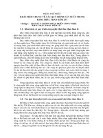 các quá trình sản xuất trong khai thác than hầm lò