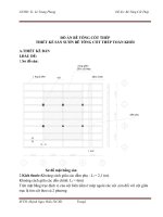 đồ án bê tông cốt thép thiết kế sàn sườn bê tông cốt thép toàn khối