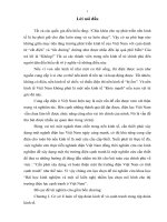 ĐỀ TÀI: Bài học kinh nghiệm và một số kiến nghịêm nhằm lựa chọn mô hình cho thị trường điện lực cạnh tranh ở VIỆT NAM