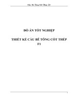 đồ án tốt nghiệp thiết kế cầu bê tông cốt thép f1