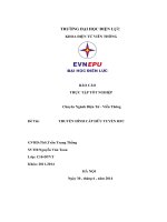 báo cáo thực tập tốt nghiệp điện tử viễn thông truyền hình cáp hữu tuyến hfc