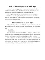 BSC và KPI trong Quản trị chiến lược