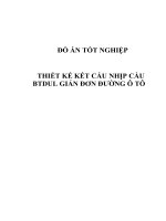 đồ án tốt nghiệp thiết kế kết cấu nhịp cầu btdul giản đơn đường ô tô