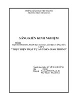 một số phương pháp dạy bài thực hiện TT ATGT bài 14   tiết 23