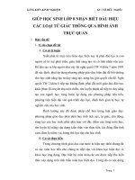 GIÚP học SINH lớp 8 NHẬN BIẾT dấu HIỆU các LOẠI tứ GIÁC THÔNG QUA HÌNH ẢNH TRỰC QUAN