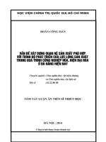 vấn đề xây dựng quan hệ sản xuất phù hợp với trình độ phát triển của lực lượng sản xuất trong quá trình công nghiệp hoá, hiện đại hoá ở đà nẵng hiện nay