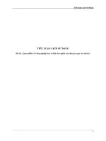 TIểu luận Lịch Sử Đảng Quan điểm về công nghiệp hóa xã hội chủ nghĩa của đảng qua các thời kì