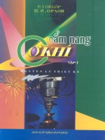 cẩm nang cơ khí (nguyên lý thiết kế) tập 1 - p.i orlôp, 621 trang
