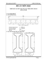 đồ án môn học  thiết kế cầu btct dự ứng lực theo tiêu chuẩn  22tcn-272-05