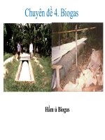 bài giảng tổng quan về sản xuất biogas