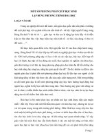 MỐT số PHƯƠNG PHÁP GIÚP học SINH lập ĐÚNG PHƯƠNG TRÌNH HOÁ học