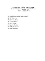 ĐỀ TÀI: Áp dụng mô hình SWOT trong việc đánh giá môi trường kinh doanh