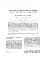 Phân cấp quản lí tài chính đối với giáo dục phổ thông ở việt nam   một nghiên cứu tình huống tại hà nội