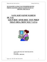 skkn kinh nghiệm giúp học sinh học tốt phép nhân hóa ở môn ngữ văn 6