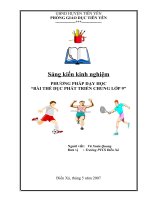 skkn phương pháp dạy học bài thể dục phát triển chung lớp 9