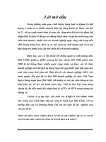 ĐỀ TÀI: Một số điều kiện triển khai áp dụng hệ thống quản lý chất lượng ISO 9001  2000 tại công ty bánh kẹo HẢI HÀ