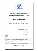 Mở cửa hội nhập kinh tế quốc tế ở nga