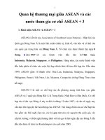 Tiểu luận Quan hệ thương mại ASEAN +3