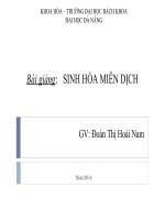 Sinh hóa miễn dịch Đoàn Thị Hoài Nam