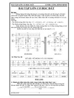 BÀI TẬP LỚN CƠ HỌC ĐẤT ĐẠI HỌC KIẾN TRÚC TP.HCM
