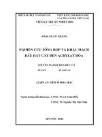 nghiên cứu tổng hợp và khâu mạch dầu hạt cây đen acrylat hóa
