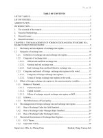 the management of foreign exchange rate regime in a market-oriented economy