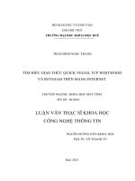 tìm hiểu giao thức quick vegas, tcp westwood và rovegas trên mạng internet