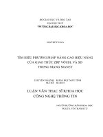 tìm hiểu phương pháp nâng cao hiệu năng của giao thức zrp với bl và sd