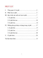 BÁO CÁO PHỤ GIA TRONG CHẾ BIẾN CÀ PHÊ