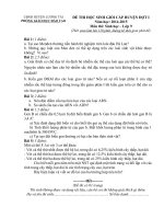 bộ đề thi học sinh giỏi các môn văn hoá cấp huyện năm 2014-2015 (2)