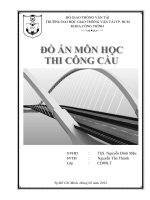 ĐỒ ÁN MÔN HỌC THI CÔNG CẦU ĐH GTVT TP.HCM