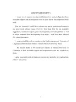 Luận văn thạc sĩ áp DỤNG các HOẠT ĐỘNG GIẢI QUYẾT vấn đề TRONG dạy nói CHO SINH VIÊN năm THỨ HAI CHUYÊN ANH tại đại học THƯƠNG mại