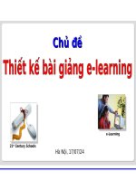 Thiết kế bài giảng e learning