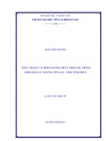 Thực trạng và định hướng phát triển hệ thống điểm dân cư huyện yên lạc, tỉnh vĩnh phúc