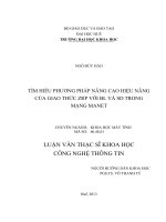 tìm hiểu phương pháp nâng cao hiệu năng của giao thức zrp với bl và sd trong mạng manet